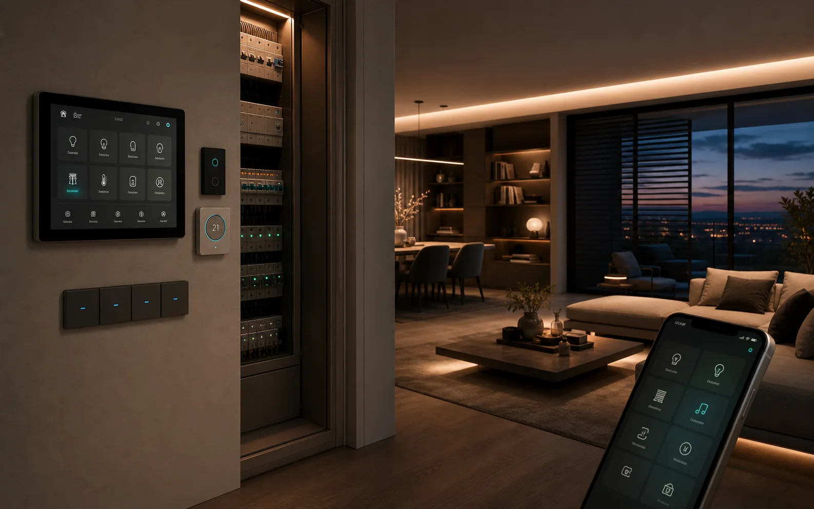 Premium home with automation, lighting and energy control